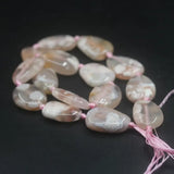 15PCS Pink Cherry Blossom Agates Slab Nugget Beads