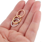 15mm Round Stainless Steel Circle Charm for DIY Necklace Making