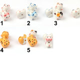 15x20mm Cat Ceramic Beads Ornaments DIY Bracelet Making