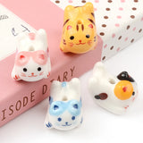 15x20mm Cat Ceramic Beads Ornaments DIY Bracelet Making