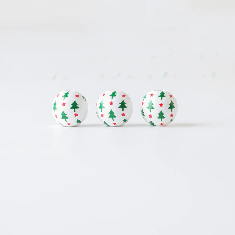 Christmas Wooden Beads DIY Custom Party Decoration Children's Toys