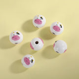 16mm 20Pcs Wild Animal Theme Print Round Beads Crafts DIY Jewelry