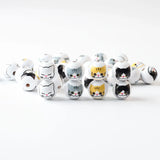 20Pcs 16mm Cat Printed Wooden Beads for DIY Crafts and Jewelry Making
