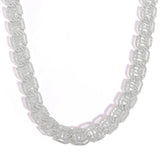17mm Iced Out Cuban Link Chain Bracelet Full Rhinestones Hip Hop Jewelry