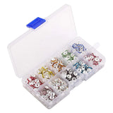 180/400pcs 8mm Rhinestone Crystal Round Spacer Beads Jewelry Making DIY