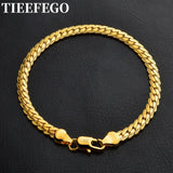 Classic 5MM 18K 925 Sterling Silver Bracelet Wedding Party Christmas Jewelry