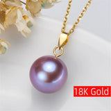 18K Pendant Jewelry for Women, Love Pearl Pendant Accessories
