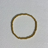 18K Plated Beaded Bracelets for Women Charm Link Chain Statement Bracelets
