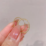 18K Plated Zircon Heart Opening Ring Set - Personalized Style Jewelry Gift