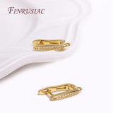 18K Zircon Earring Clasps for DIY Jewelry