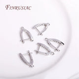 18K Zircon Earring Clasps for DIY Jewelry