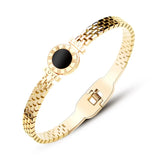 18K Titanium Steel Roman Watch Bracelet - Cold Wind Niche Sense