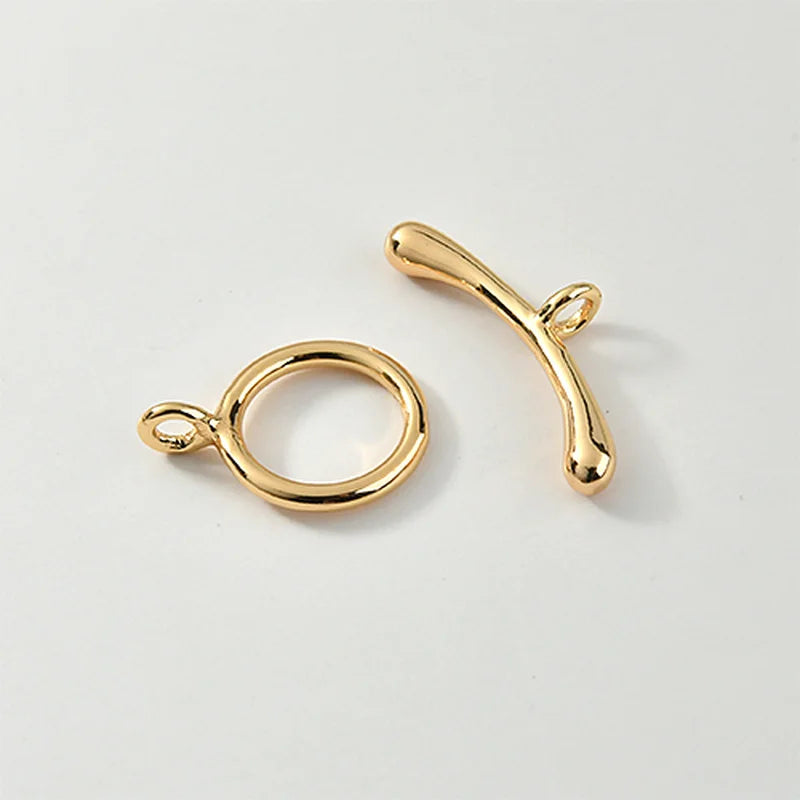 18k Copper-Clad OT Buckle for DIY Jewelry, Color-Preserving Finish