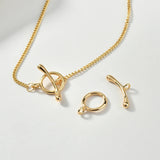 18k Copper-Clad OT Buckle for DIY Jewelry, Color-Preserving Finish