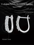 1CT Kramosan Stone Stud Women's Diamond Earrings S925 Silver Jewelry