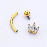 Sexy Zircon Belly Button Ring G23 Titanium Navel Piercing Body Jewelry
