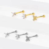 Sexy Zircon Belly Button Ring G23 Titanium Navel Piercing Body Jewelry