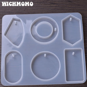 UV Pyramid Resin Liquid Silicone Molds for DIY Necklace Jewelry