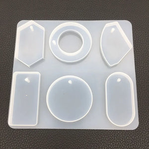 UV Pyramid Resin Liquid Silicone Molds for DIY Necklace Jewelry