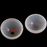 1PCS 60mm Round Sphere Silicone Molds for DIY UV Resin Crafts