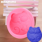 Cartoon Cat Charms Pendant Silicone Molds for Jewelry Making