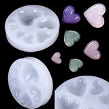 DIY Silicone Heart Shape Crystal Epoxy Mold 7 Holes Drop Mold