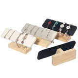 Vintage PU Leather Bracelet chain Watch T-Bar Rack Display Stand Holder