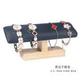 Vintage PU Leather Bracelet chain Watch T-Bar Rack Display Stand Holder