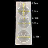UV Resin Jewelry Silicone Mold Cartoon Rabbit Bear Charms Molds DIY Decorate