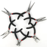 Stainless Steel Handle Anti-slip Splicing Fixing Pliers for DIY Jewelry