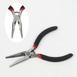 Stainless Steel Handle Anti-slip Splicing Fixing Pliers for DIY Jewelry