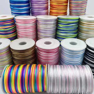 2.0mm Colorful Chinese Knot Line Cord Silk Satin Cord Nylon Cord DIY String