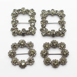 2-pc Czech Rhinestone Button Set for Jewelry and Clothing