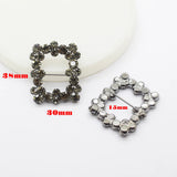 2-pc Czech Rhinestone Button Set for Jewelry and Clothing