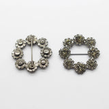 2-pc Czech Rhinestone Button Set for Jewelry and Clothing