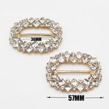 Rectangular Slider Acrylic Button Crystal Decoration for Wedding Curtain
