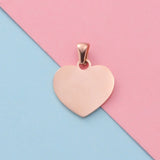 20mm 25mm Heart Stamping Blanks Tags Stainless Steel DIY Charm Finding