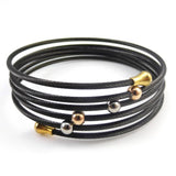 Yellow Wire Mesh Hand Bangle Charm Bracelet Jewelry For Women