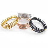 Yellow Wire Mesh Hand Bangle Charm Bracelet Jewelry For Women