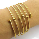 Yellow Wire Mesh Hand Bangle Charm Bracelet Jewelry For Women