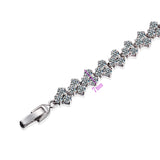 Gold-Color Bracelet with Crystal Zircons, 5BRW-32