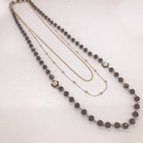 Enamel Camellia Long Necklace for Women