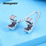 925 Sterling Silver Spring Insignia Safety Chain Charm for DIY Bracelet Making