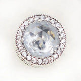 S925 Sterling Silver Charm Radiant Hearts with Clear Cz Rose Pand Beads