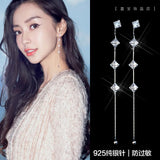 High Zircon 925 Silver Stud Earring for Women Jewelry Gift Women Earrings