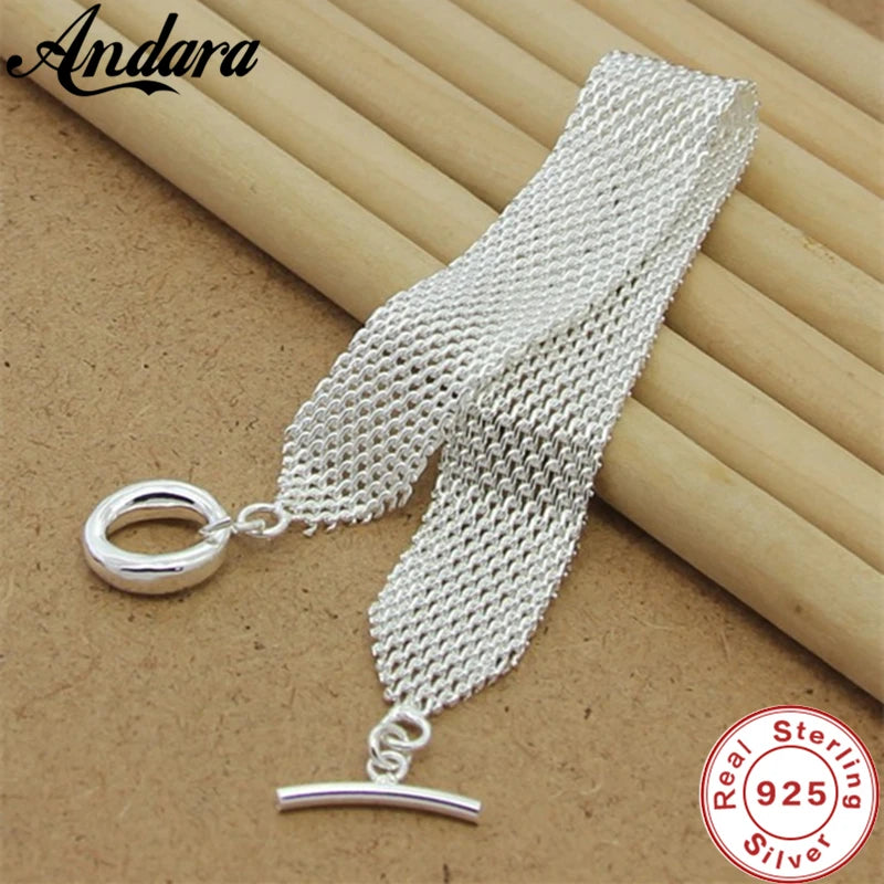 925 Silver Heart Love Bracelet For Women