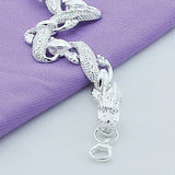 925 Sterling Silver Chinese Dragon Chain Bracelets For Men Jewelry Male