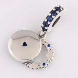 925 Silver Hearts Dangle Charms for Bracelets DIY Jewelry
