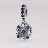 925 Silver Hearts Dangle Charms for Bracelets DIY Jewelry