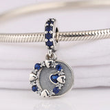 925 Silver Hearts Dangle Charms for Bracelets DIY Jewelry